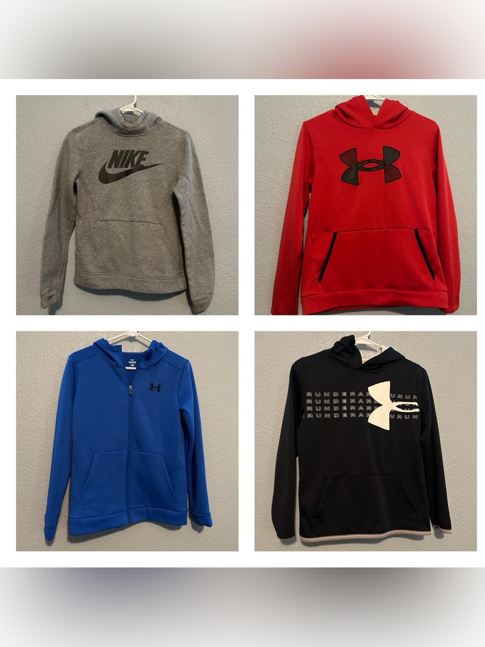 Nike & Under Armour Hoodie Bundle of 4